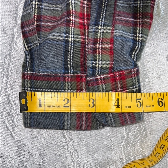 L.L. Bean Men's Casual Plaid Shirt - Red and Black - Picture 7 of 11